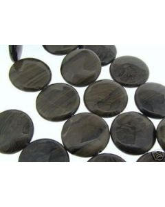 15" RICH CHOCOLATE JASPER 20mm Coin Beads