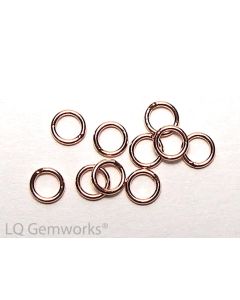 100 each 14k ROSE GOLD FILLED 4mm CLOSED JUMP RINGS