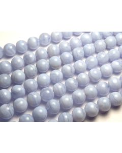 15.5" Strand BLUE LACE AGATE NATURAL 8mm Round Beads