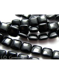 15.5" Strand BLACK ONYX  14mm Square Beads
