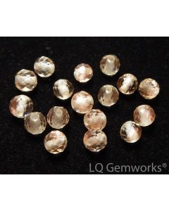 1 pc OREGON SUNSTONE 4mm 4.5mm 5mm Faceted Round Bead AAAA Gem Quality