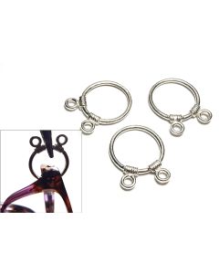 925 Sterling Silver Charm EyeGlass Holder Loop Jewelry Finding