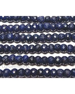 14" Strand BLUE SAPPHIRE 6-6.5mm Faceted Rondelle Beads /d7