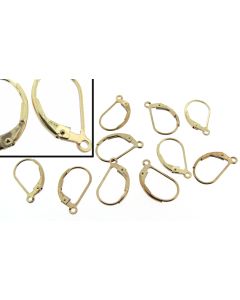 10 Ea 14k Gold Filled  Lever-Back Earrings