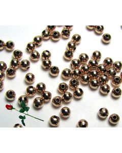 100  ea 14k ROSE GOLD FILLED 3mm SEAMLESS Round Beads