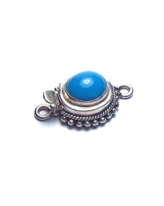 SLEEPING BEAUTY TURQUOISE 925 Sterling Silver 24mm Box Clasp /c18