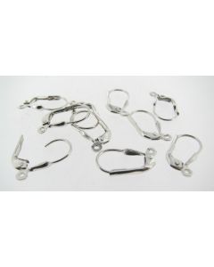 10 Sterling Silver LEVER-BACK Earrings S1